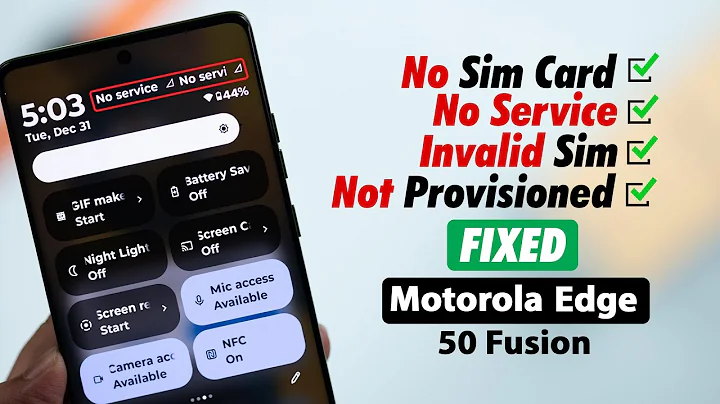 How to Fix SIM Card No Service Issue on Motorola Moto Phone!