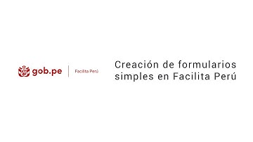 Creación de formularios simples en Facilita