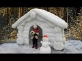 DIY Snow House. House in snow. Snow house for children. #snow