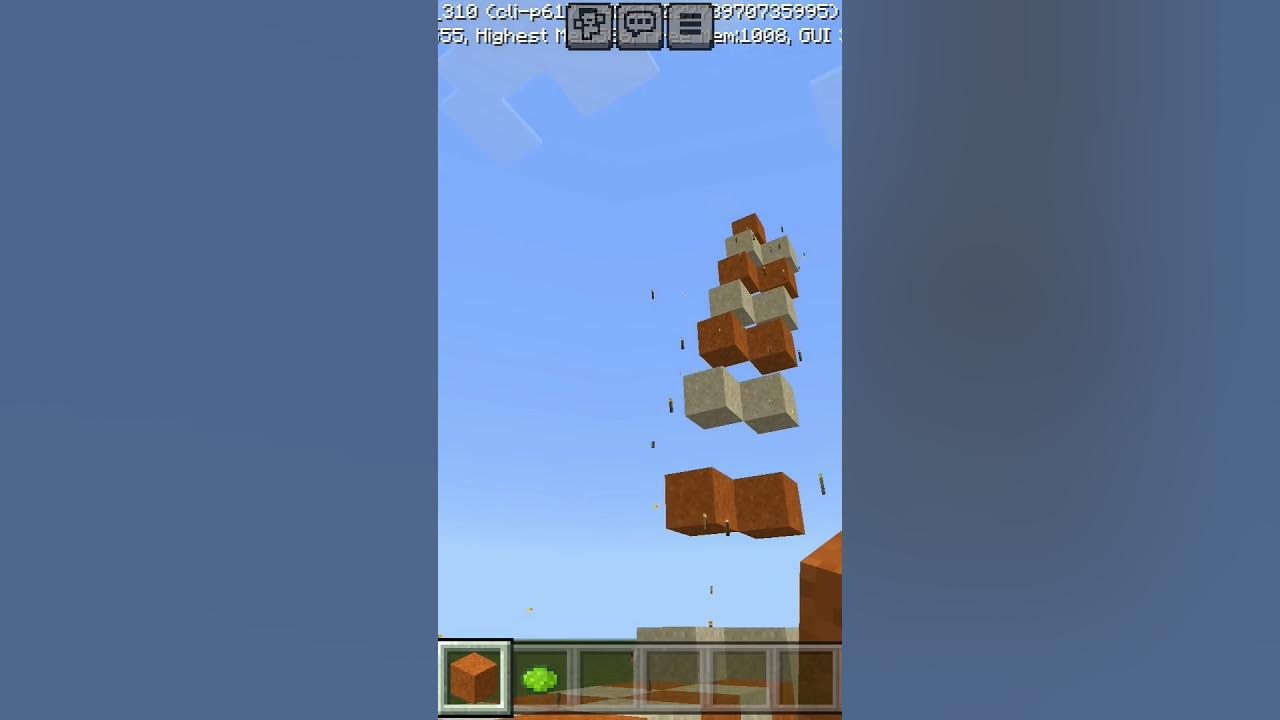 красивое падение блоков в Майнкрафт#рекомендации #minecraft #подпишись ...