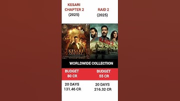 Kesari chapter 2 🆚 Raid 2 movie box office collection comparison #shorts#virelshorts#trending #raid2
