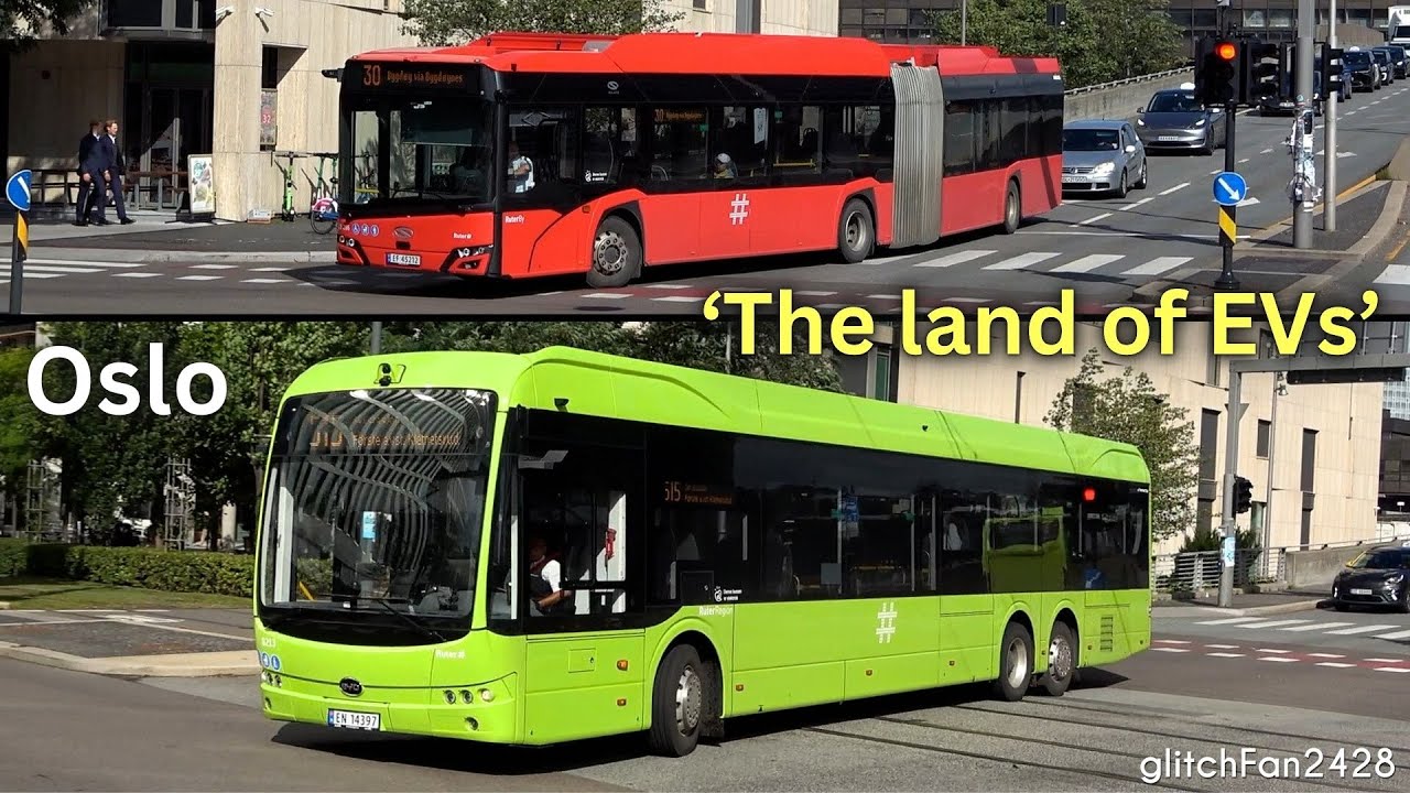 Buses & Trams in Oslo, Norway 2025