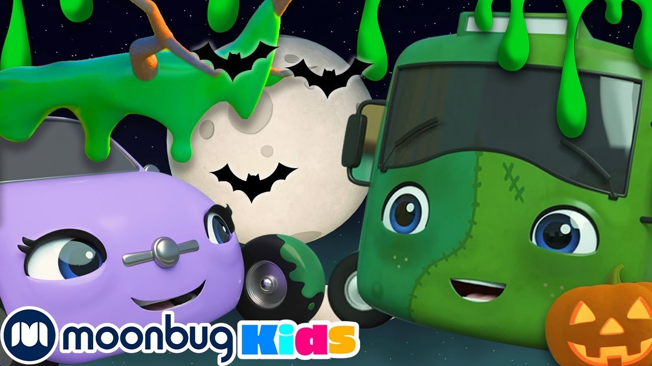 Halloween, die Gruselzeit | Kinderlieder und Cartoons | Go Buster | Moonbug Kids Deutsch