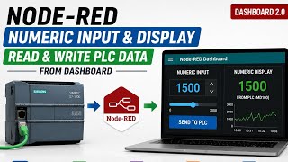 Node-RED Numeric Input & Display | Read & Write PLC Data from Dashboard | Siemens PLC Bangla News