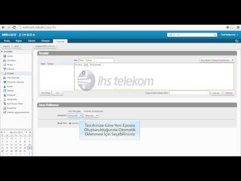 Kurumsal Paket Eposta İmza Ekleme - IHS Telekom