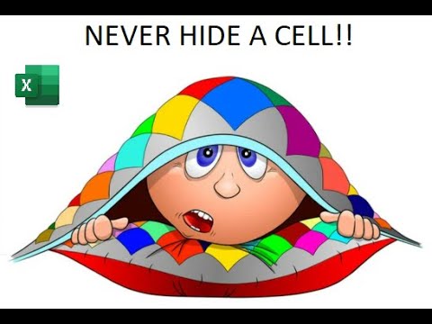 001. Never Ever hide a cell in excel! Use group and ungroup! | EXCEL
