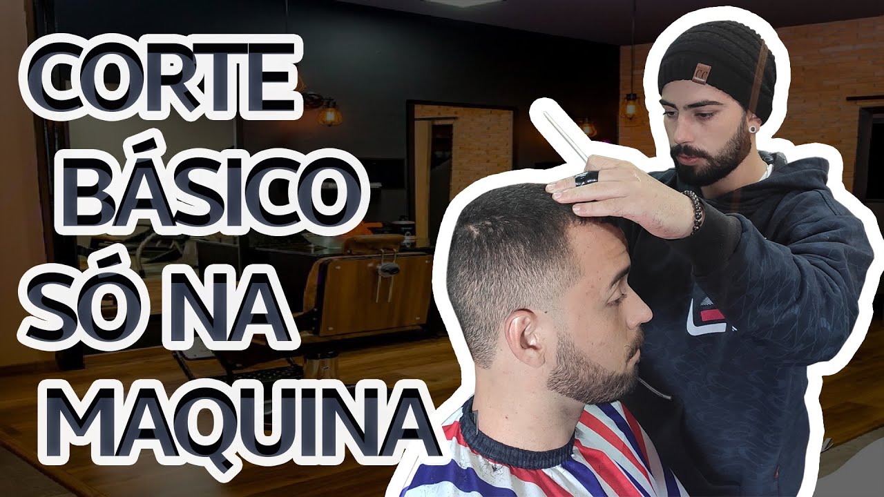 Corte de cabelo básico só na maquina - YouTube