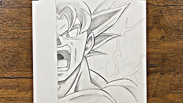 How to Draw Goku Ultra Instinct Step by Step | Easy Anime Drawing Tutorial for Beginners