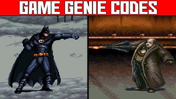 (SNES Batman Returns) One Hit Kill & Powerful Nuke - Game Genie Codes