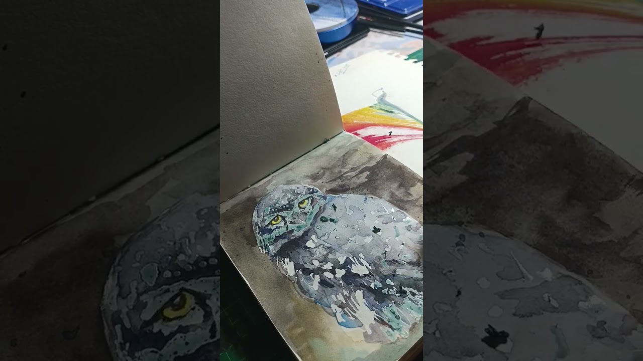 How to paint with drawing gum 