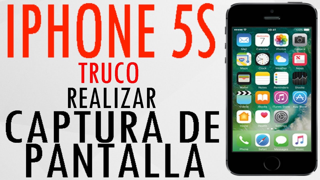 Iphone 5s Como hacer Captura de pantalla, Screenshot 4s, 5