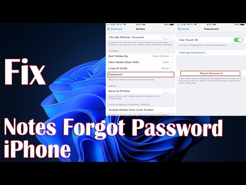 Unlock Notes Forgot Password On iPhone - Steps How To Fix