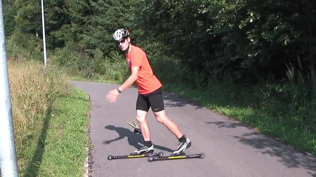 Kurs techniki klasycznej na nartorolkach - krok naprzemianstronny