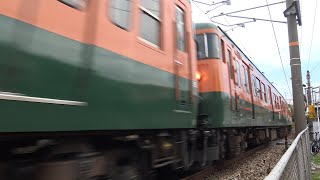 【4K】JR山陽本線　普通列車115系電車　ｵｶD-27編成+ｵｶD-26編成