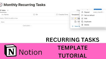 Notion #tutorial : How to Add RECURRING TASKS in Under 45 Seconds!