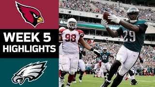 Cardinals vs. Eagles | NFL Week 5 Game Highlights