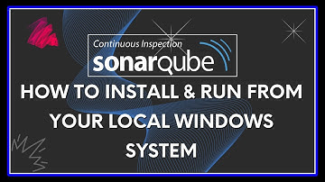 Sonarqube install in your local windows machine