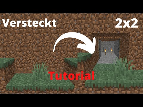 2x2 Secret Redstone Piston Door | Minecraft 1.19/1.16 | German | Easy Minecraft Tutorial