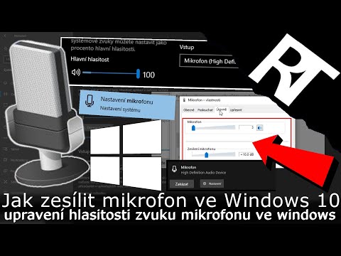 Video: Jak Zesílit Mikrofon V Počítači