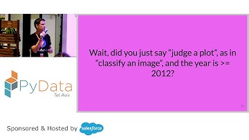PyData Tel Aviv Meetup:  Deep Visual Inference: Teaching Computers to See  - Giora Simchoni