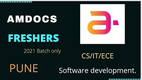 AMDOCS is hiring software developers | CS/IT/ECE | 2021 batch only