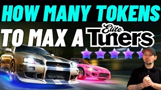 CSR2 Elite Tuner Tokens Upgrade Chart, How many elite customs tokens do you need & how to get them