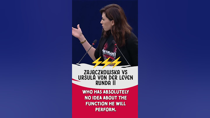 ZAJĄCZKOWSKA VS VON DER LEYEN RUNDA 2!