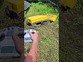 Toy-like remote-controlled lawnmower, again#robot #LawnMower #mower