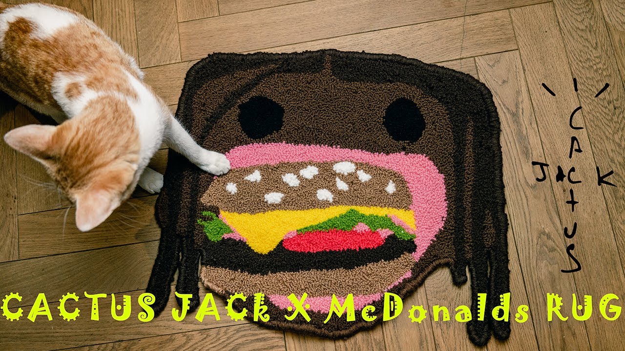 How I made this Travis Scott x McDonald's x Cactus Plant Burger Mouth Rug