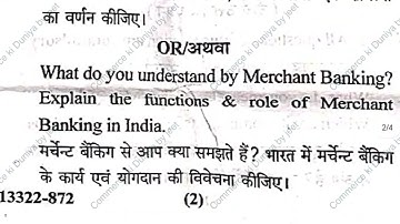 Mjpru B.com. Hons. Financial market operations Question paper #examspecial #mjpru #bcomstudents