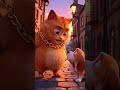Lonely Cat Finds a Best Friend ❤️🐱🐶 | Emotional Short Story #3danimation #catanimation #animalstory