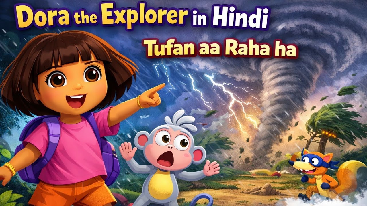 Dora the Explorer in Hindi | Tufan aa Raha ha New Episode By Nick Jr. India (2025)