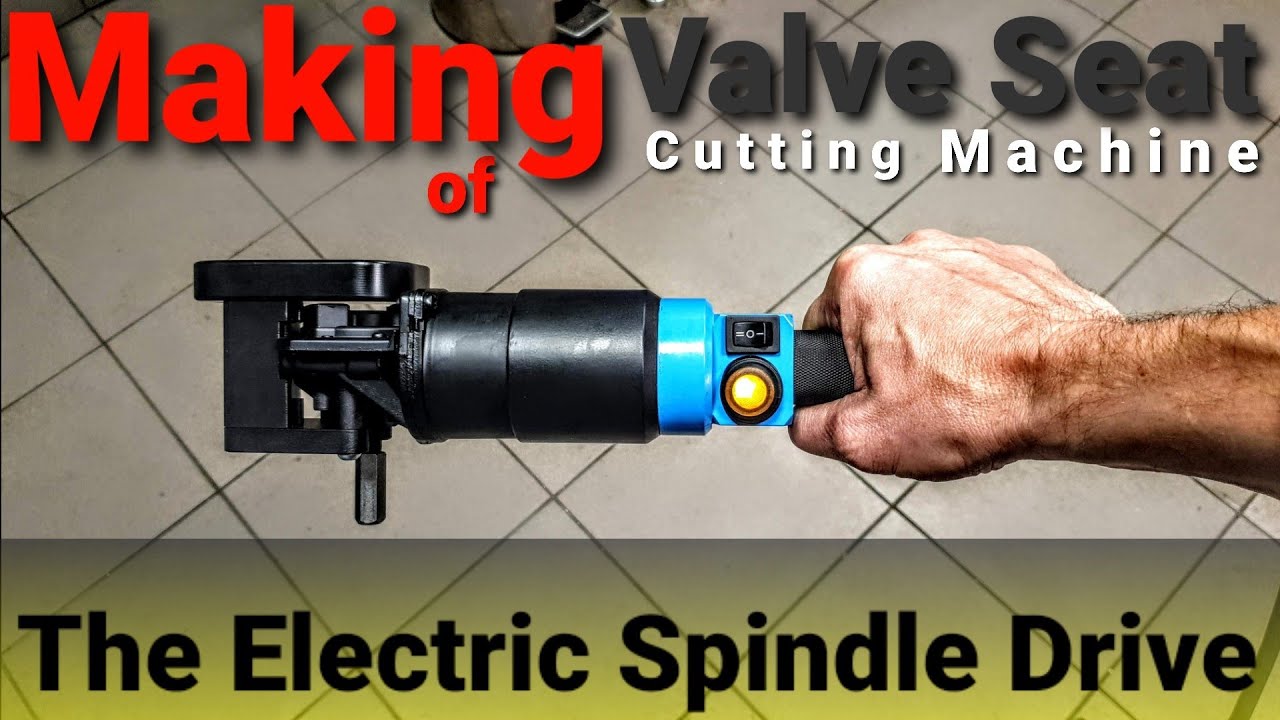 Making of valve seat cutting machine The Electric Spindle Drive YouTube