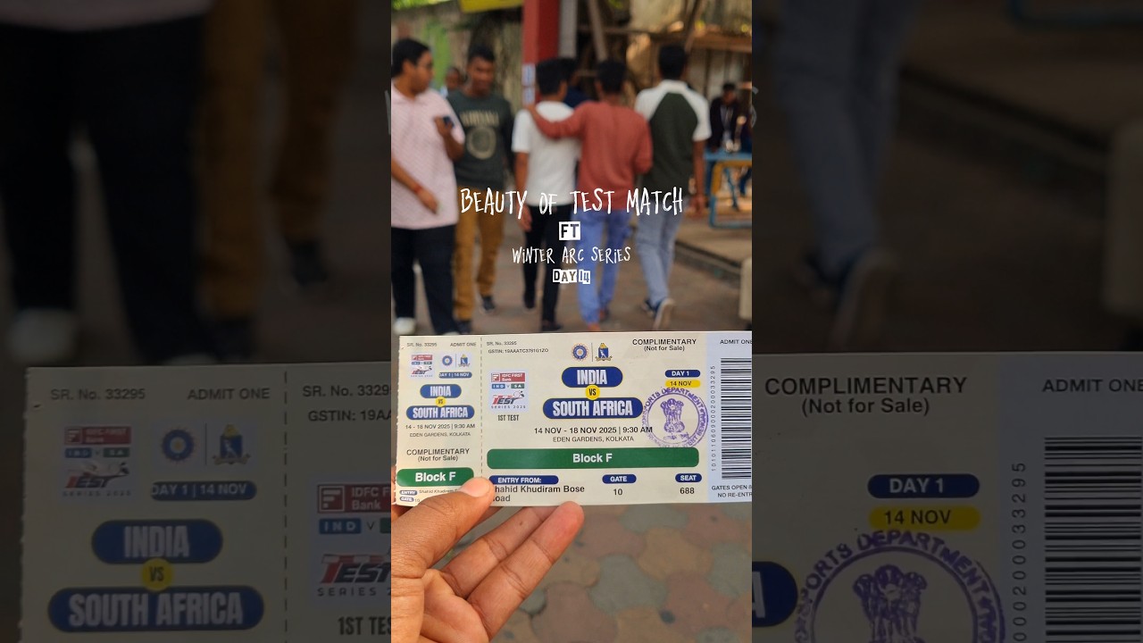 Free mein live match ticket😳🏟ft Winter arc series Day 14