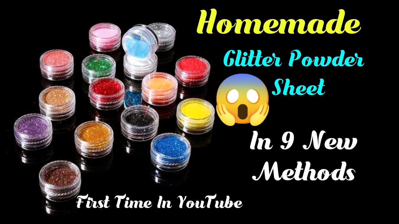 Homemade glitter foam sheet/homemade glitter powder/how to make glitter