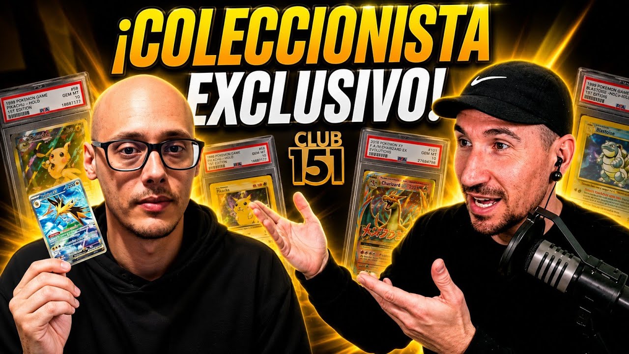 ¡Entrevista a coleccionistas de cartas pokemon! DARKIKAL (CLUB 151 TCG ...