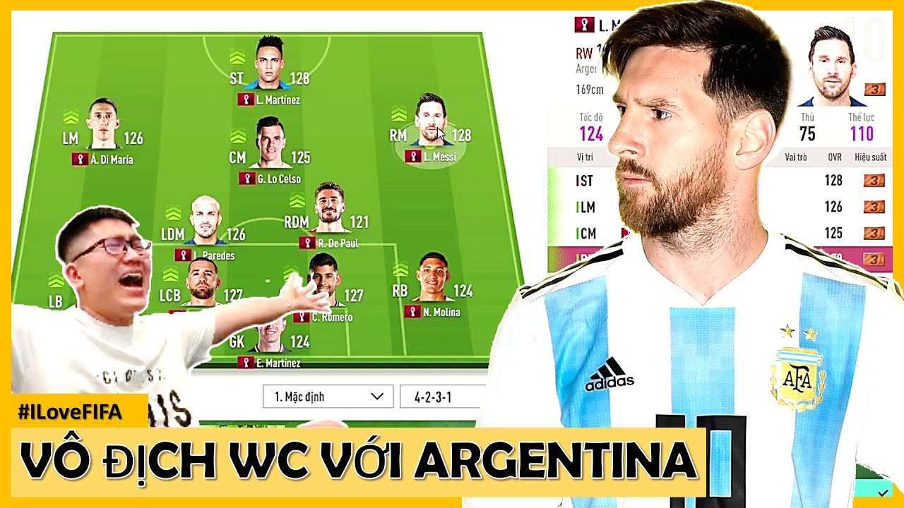 Hành Trình I Love Cùng ARGENTINA Vô Địch WORLD CUP 2022 FO4 Đầy Cảm Xúc Cùng Đội Trưởng MESSI