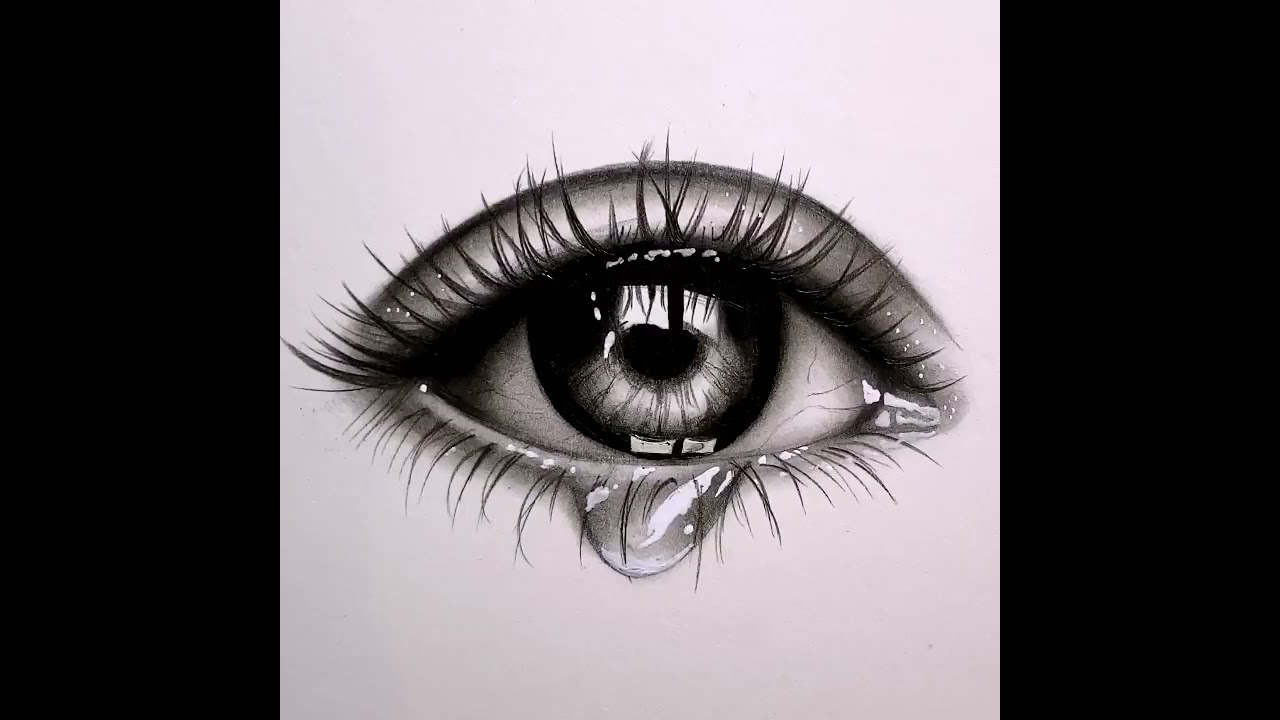 How to draw teary Eye | Viral Art Video
