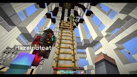 Non-knockback person hacking in The Chunk minecraft server