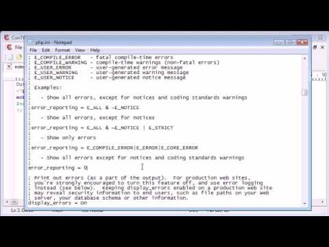 PHP Tutorial # 15  More on Error Reporting