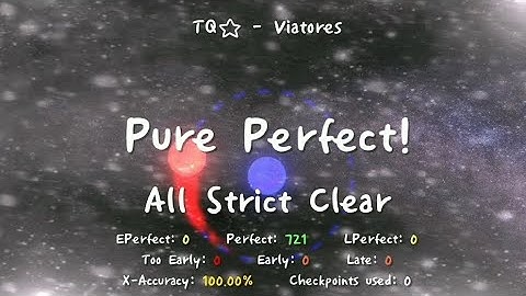 [ADOFAI Custom] TQ☆ - Viatores (Pure Perfect) map by NumbEr07