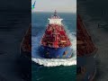 Mega Crude Tanker Ship Steams To International Seaport Refinery #ship #tankerships