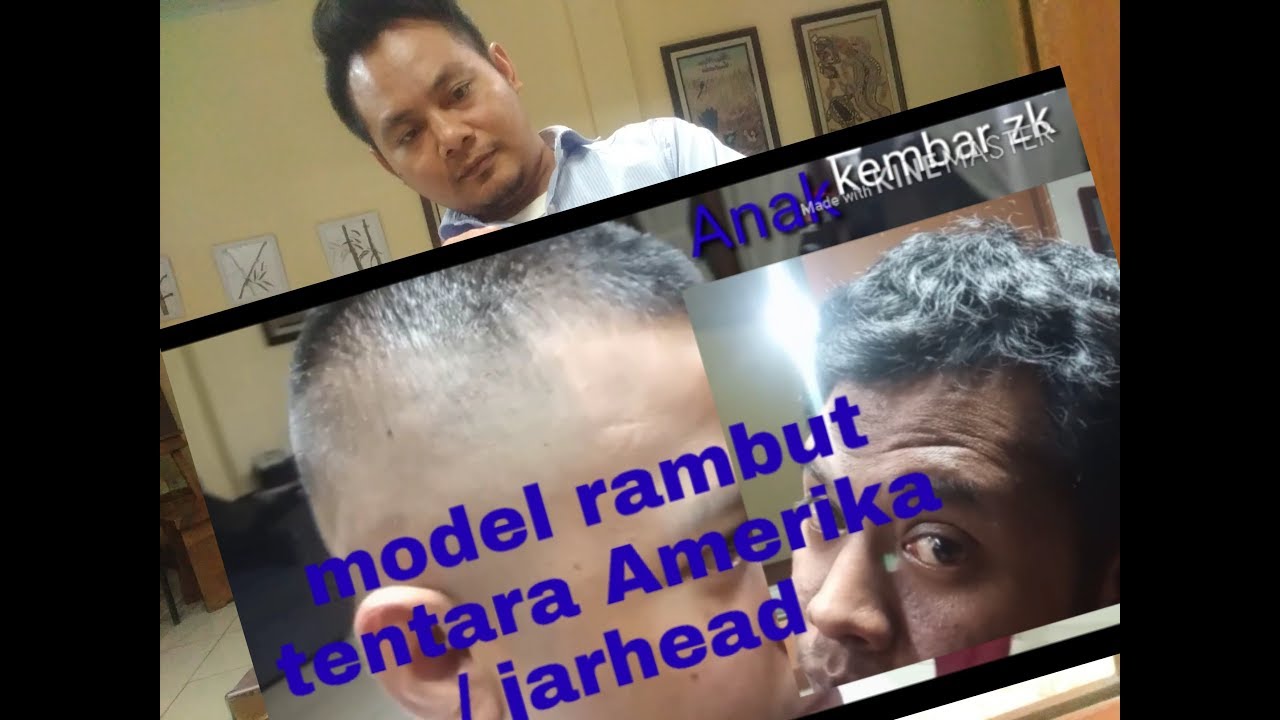 Cara motong rambut  model  jarhead  janghet YouTube