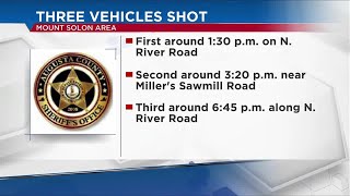Augusta County Sheriff’s Office investigating three vehicles shot in Mount Solon