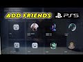 PS5 : How to Add Friends + Accept Requests