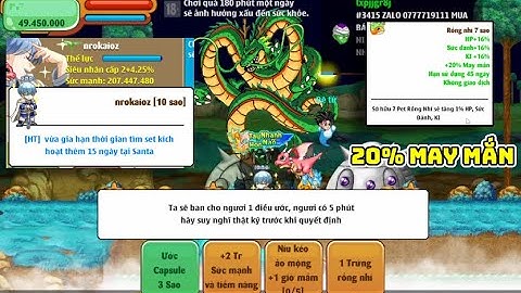 Ngọc Rồng Online | Gia Hạn Mầm Cho Hành Trình SKH - Ước Rồng Thần Tìm Pet May Mắn NRO