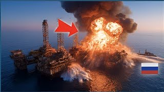 Ukrainian Drones STRIKE Russian Oil Platform at 3 A M  – Russian Commanders Still Drinking Vodka