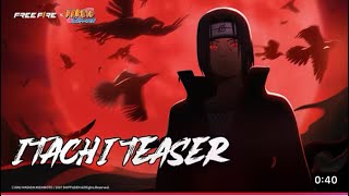 Itachi Teaser Dark Crows Descend Free Fire X Naruto Shippuden Free Fire Official