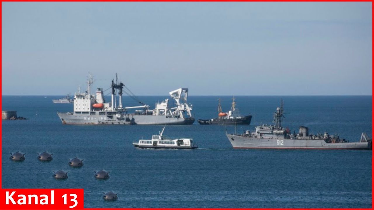 Russia issues mine warning along shipping lane in Black Sea