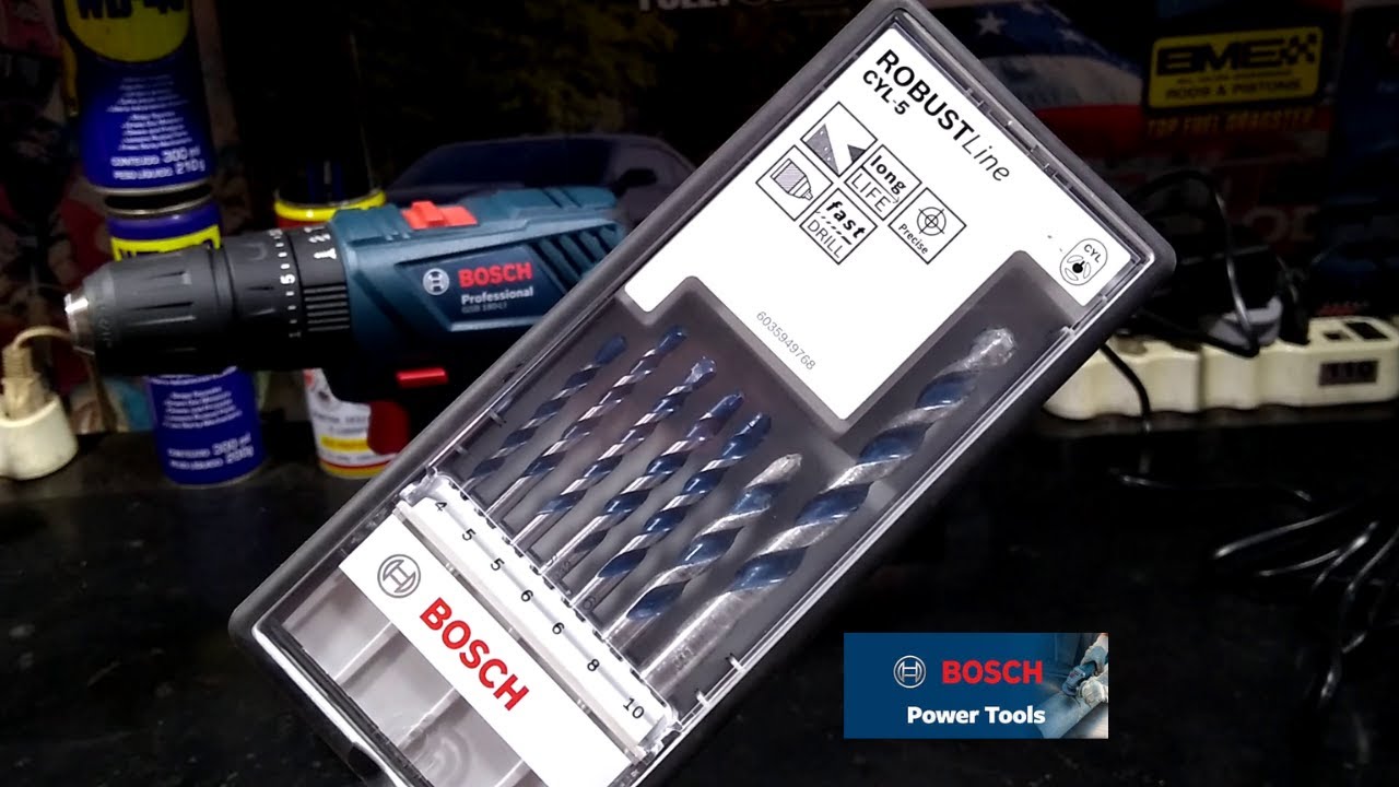 Jogo de Broca Bosch CYL 5 para Concreto e Pedra – 7 Unidades